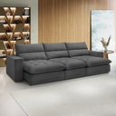 Ver imagem 1 de Sofá Retrátil e Reclinável 350cm Martinho Veludo