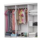 Ver imagem 4 de Guarda Roupa R22 6 Portas 2 Gavetas Com Espelho e Pés Carioca Móveis