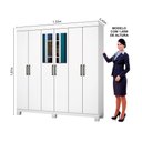 Ver mais imagens de Guarda Roupa R22 6 Portas 2 Gavetas Com Espelho e Pés Carioca Móveis