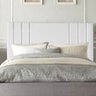 Cabeceira Estofada Grécia 140CM Casal Courino Branco - D A DECOR - 1