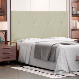Cabeceira Solteiro 90cm Ancona Corano Marfim - Lucadi Home - 2