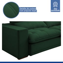 Sofá Retrátil e Reclinável 350cm Martinho Veludo - 7