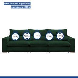 Sofá Retrátil e Reclinável 350cm Martinho Veludo - 10
