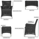Ver imagem 6 de 4 Poltronas e 1 Mesa Igapó Alumínio Fendi Corda Náutica E11 Preto