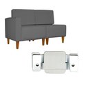 Ver imagem 6 de Poltrona Decorativa Alice Pés Trapézio Suede Cinza - Ds Estofados