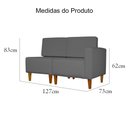 Ver imagem 7 de Poltrona Decorativa Alice Pés Trapézio Suede Cinza - Ds Estofados
