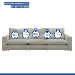 Sofá Retrátil e Reclinável 350cm Martinho Boucle - 10