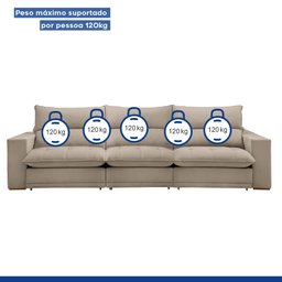 Sofá Retrátil e Reclinável 350cm Martinho Boucle - 10