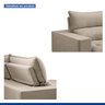 Sofá Retrátil e Reclinável 350cm Martinho Boucle - 8