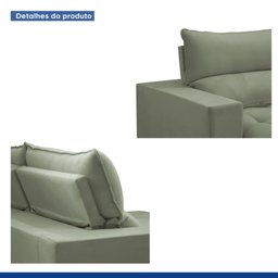 Sofá Retrátil e Reclinável 350cm Martinho Boucle - 8