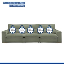 Sofá Retrátil e Reclinável 350cm Martinho Boucle - 10