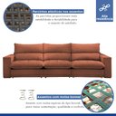 Ver imagem 3 de Sofá Retrátil e Reclinável 350cm Martinho Boucle