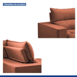 Sofá Retrátil e Reclinável 350cm Martinho Boucle - 8