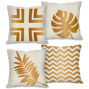 Ver imagem 1 de Kit com 4 Capas para Almofadas Decorativas Folhas
