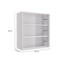 Ver imagem 3 de Armário de Cozinha Aéreo 80cm 2 Portas G764 Maxxi Canela Kappesberg