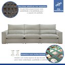 Ver imagem 3 de Sofá Retrátil e Reclinável 410cm Martinho Boucle