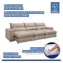 Ver imagem 4 de Sofá Retrátil e Reclinável 410cm Martinho Boucle
