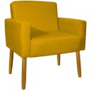 Ver imagem 2 de Poltrona Hope Decorativa Confortável para Sala Quarto Recepção Tecido Suede Pés Palito