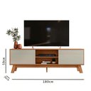 Ver imagem 3 de Rack para Sala Dubai Nature/off White - Peternella