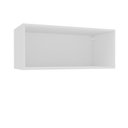 Ver imagem 4 de Conjunto 1 Armário Multiuso e 1 Armário Aéreo Pérola Branco Yescasa