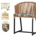 Ver imagem 4 de Mesa com 4 Cadeiras e Noronha Estofado 6 Trama Original Terra Cota