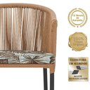 Ver imagem 3 de Mesa com 4 Cadeiras e Noronha Estofado 6 Trama Original Terra Cota