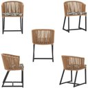 Ver imagem 5 de Mesa com 4 Cadeiras e Noronha Estofado 6 Trama Original Terra Cota