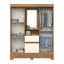 Ver imagem 4 de Guarda-roupa Solteiro 4 Portas 2 Gavetas com Penteadeira Miguel