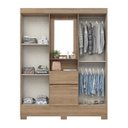 Ver imagem 4 de Guarda-roupa Solteiro 4 Portas 2 Gavetas com Penteadeira Miguel