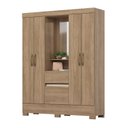 Ver imagem 2 de Guarda-roupa Solteiro 4 Portas 2 Gavetas com Penteadeira Miguel