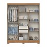 Guarda-roupa 6 Portas 2 Gavetas Arthur - 4