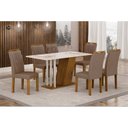 Ver imagem 2 de Conjunto Sala de Jantar com 6 Cadeiras Miami Yescasa