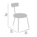 Ver imagem 3 de Cadeira para Sala de Jantar Ego Azul