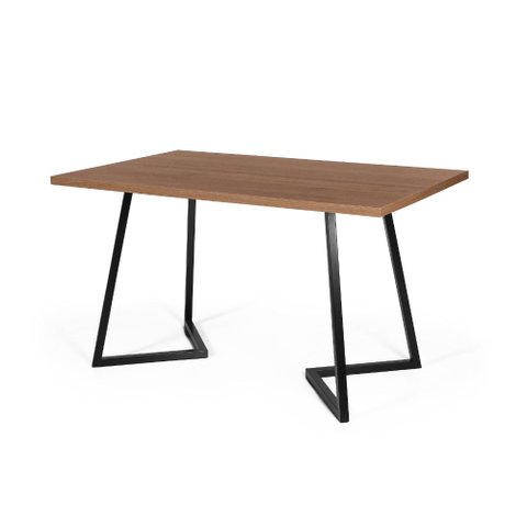 Mesa de Jantar Industrial Retangular 160x90cm 6 Lugares Rigo MDF Noronha - Straub Web