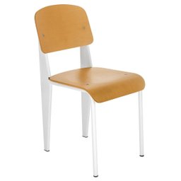 Kit 4 cadeiras Standard madeira cozinha jantar nordico escandinavo Jean Prouve - 1