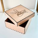 Ver imagem 1 de Caixa Decorativa Mdf Feliz Páscoa 14x14x6cm com Tampa