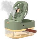 Ver imagem 1 de Ventilador Umidificador Inteligente de Mesa 2,5 Litros Dobrável sem Ruídos:verde