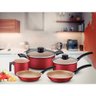 Jogo de Panelas Tramontina Antiaderente Turim 5 Pç Vermelho - 2
