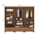 Ver imagem 7 de Quarto Modulado 100% MDF 3 Peças 6 Portas 3 Gavetas Smart Plus Bege/Cinamomo