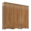 Ver imagem 3 de Quarto Modulado 100% MDF 3 Peças 6 Portas 3 Gavetas Smart Plus Bege/Cinamomo