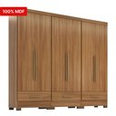 Ver imagem 5 de Quarto Modulado 100% MDF 3 Peças 6 Portas 3 Gavetas Smart Plus Bege/Cinamomo