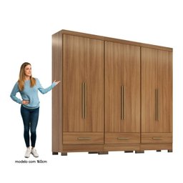 Quarto Modulado 3 Peças 6 Portas 3 Gavetas Smart Plus - 4