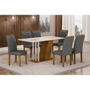 Ver imagem 1 de Conjunto Sala de Jantar com 6 Cadeiras Miami Yescasa