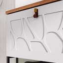 Ver imagem 4 de Conjunto de Banheiro Completo MDF com Cuba e Espelheira Lancy 80cm Marrom/Cinamomo/Br