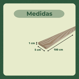30 Ripas/sarrafos de 1x5x100 Cm Madeira de Pinus - 3