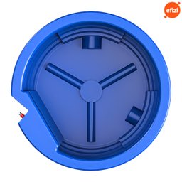 Bebedouro para Gado 1.000l Azul Gplas - 4