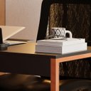 Ver imagem 2 de Avaliando Mesa Escrivaninha Industrial Desk 90 Color Pés de Ferro Preto Cobre