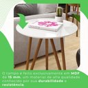 Ver imagem 6 de Mesa Lateral Corinto 100% MDF 70 cm Branco