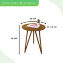 Ver imagem 3 de Mesa Lateral 100% MDF 70 cm Marrom