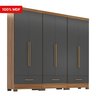 Quarto Modulado 100% MDF 3 Peças 6 Portas 3 Gavetas Smart Plus - 5